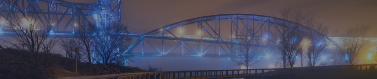 beautiful bridge at night image